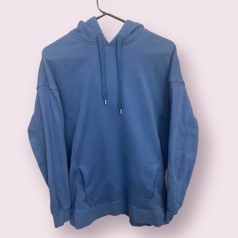 Lululemon Perfectly Oversized Hoodie Soft Denim Sz:8 Cotton/ French Terry